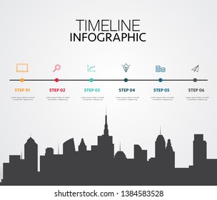 Modern Business Infographic Vector Illustration