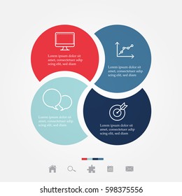 Modern business infographic Vector illustration.