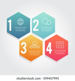 Modern business infographic Vector illustration.