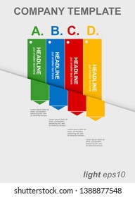 Modern business infographics diagram made from flat arrows.