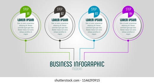 Modern business infographics elements