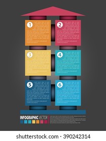 Modern business infographics elements. Vector illustration.