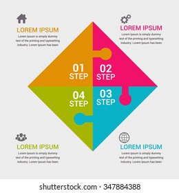 Modern business Infographics Vector illustration. can be used for workflow layout, banner, diagram, number options, step up options, web design.