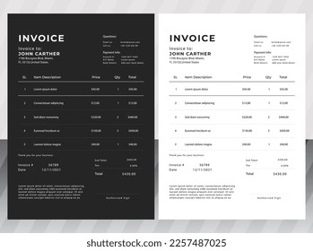 Modern Business Invoice Business Design Template