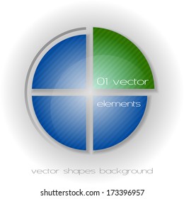 Modern business layout. Vector template and parts for infographics.