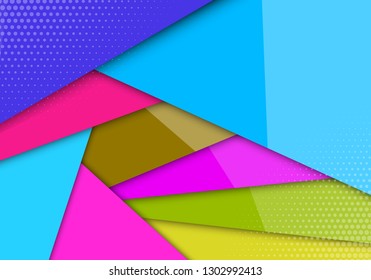 modern business leaflet, flyer, cover template. Abstract diagonal background with a halfton effect, a comic background, a bright backdrop.