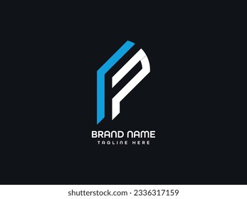 modern business letter logo design