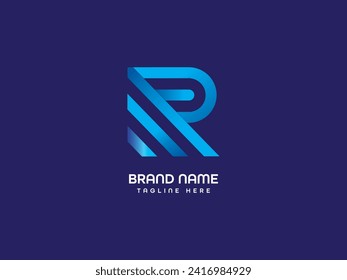 modern business letter logo desing