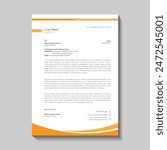 modern and business letterhead design template