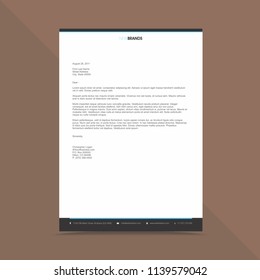Modern Business Letterhead Design Template 