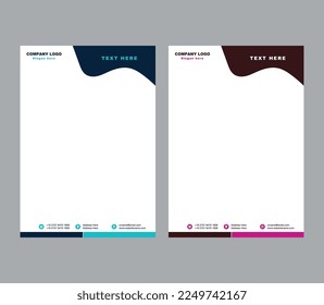 Modern Business Letterhead Design Template