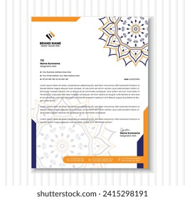 Modern Business Letterhead Design Template
