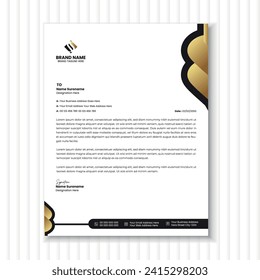 Modern Business Letterhead Design Template
