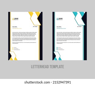 Modern business letterhead template design