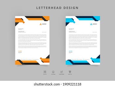 Modernes Briefkopf-Vectordesign 