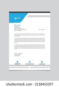Vector de plantilla de membrete empresarial moderna
