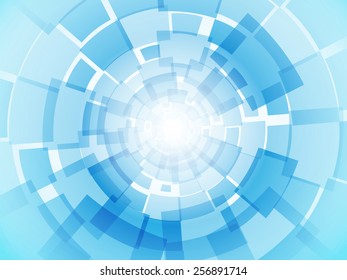 Modern business light blue background with rectangles