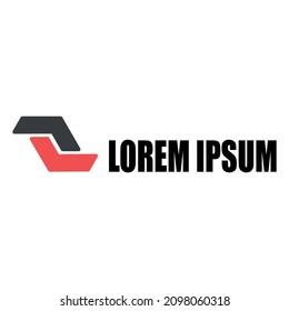 Concepto de logotipo empresarial moderno, ilustración vectorial