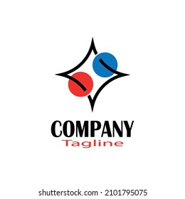 Modern business logo concept, vector illustration