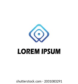 Modern business logo design company, vector illustration