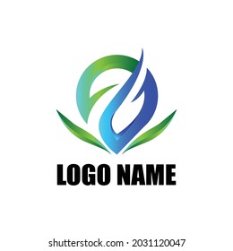 Modern business logo design company, vector illustration