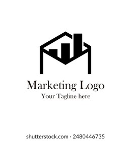 Modern business logo design illustration