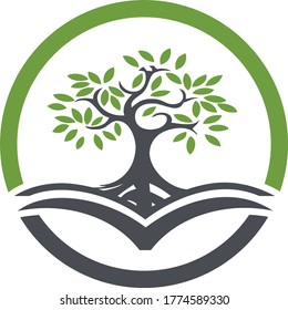 Modern business logo design using tree