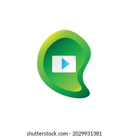 Modern business logo icon vector illustration for technology, digital, electronics, etc.