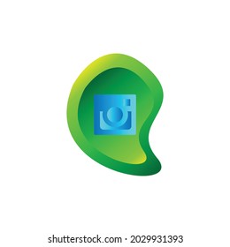 Modern business logo icon vector illustration for technology, digital, electronics, etc.
