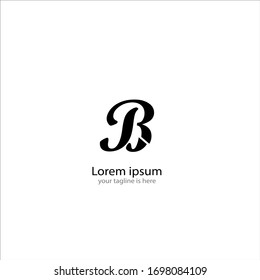 a modern business logo of letter B  