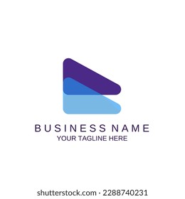 Logotipos de negocios modernos. B Diseño inicial del logotipo, logotipo de empresa de lujo y logotipo de empresa. Logotipo del vector