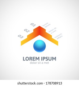 Modern business minimal style infographics banner