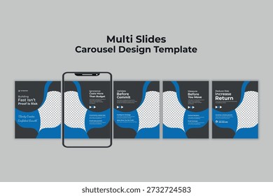 Modern Business Multi Slides Carousel Design