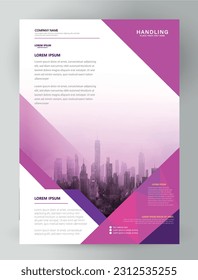 Modern business multipurpose flyer design and company cover page template.