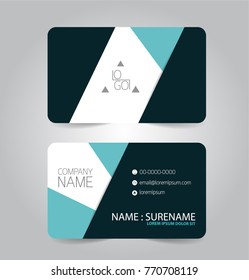 Modern Business Name Card Template Design Stock Vector (Royalty Free
