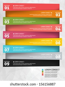 Modern business options banner. Vector illustration. Infographic and design