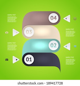 Modern business options banner. Vector illustration. Vector arrows. For workflow layout, number options, step up options, web design, infographics.