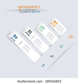 Modern business options charts vector