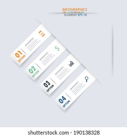 Modern business options charts vector