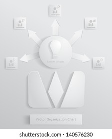 Modern business organization chart people idea concept,  Vector illustration template design