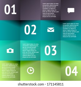 Modern business origami style options banner. Vector illustration. For workflow layout, diagram, number options, step up options, web design, infographics.