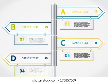 Modern business origami style options banner. White infographic. Vector illustration. For workflow layout, diagram, number options, step up options, web design, infographics.