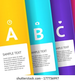Modern business origami style options banner. Vector illustration. For workflow layout, diagram, number options, step up options, web design, infographics.