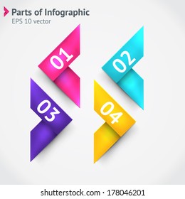 Modern business origami style options banner. Vector illustration. For workflow layout, diagram, number options, step up options, web design, infographics.