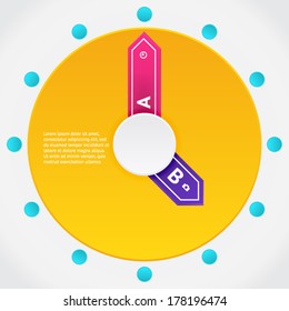 Modern business origami style options banner. Vector illustration. For workflow layout, diagram, number options, step up options, web design, infographics.