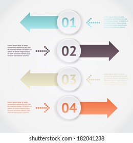 Modern business origami style options banner. Vector illustration. For workflow layout, diagram, number options, step up options, web design, infographics.