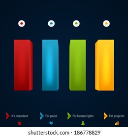 Modern business origami style options banner. Vector illustration. Vector arrows. For workflow layout, number options, step up options, web design, infographics.