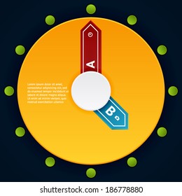 Modern business origami style options banner. Vector illustration. Vector arrows. For workflow layout, number options, step up options, web design, infographics.