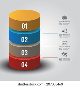 Modern business oval style options banner. Vector illustration. can be used for workflow layout, diagram, number options, step up options, web design, infographics