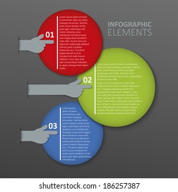 Modern business paper cut infographics element. Vector illustration. can be used for workflow layout, diagram, business step options, banner, web design, number template